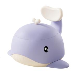 Travel Friendly Infant Training Potty Compact Whale Design Ergonomic Seat Quick Clean Portable Toilet for Home Trip