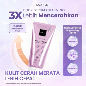 SCARLETT Whitening Body Serum Cerathione Hyalu Tube 170ml | Jolly | Charming