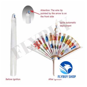 FLYBUY SHOP 1pcs Fan Shaped Banner Birthday Candle Safe Material Unique Design Clown Pattern Candles