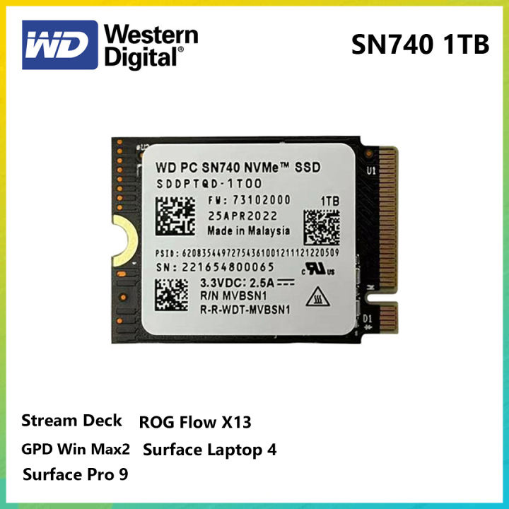 [Ready to Ship] Western Digital WD SN740 1TB M.2 NVMe 2230 PCIe 4.0x4 ...