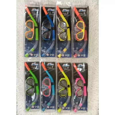 สน็อกเกิ้ลดำน้ำสำหรับผู้ใหญ่ สีทูโทน รุ่น 0250 (ขนาดมาตรฐาน)