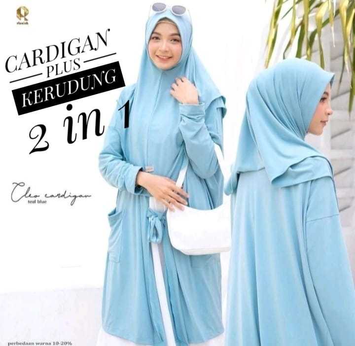 hijab cardigan 2 in 1