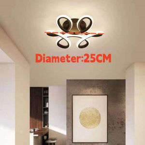 YHLAMP Led Tricolor Flower Ceiling Lights Chandelier Ceiling Lights 30W Modern Center Light For Living Room Bedroom Indoor