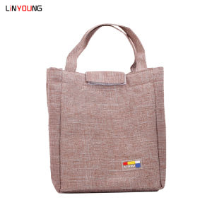 Linyoung Insulated Lunch Bag Portable Velcro Aluminum Film Insulation Bag Keep Warn Cold Fresh for Woman Man and Student