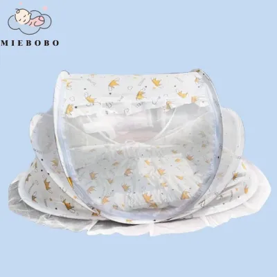 MIEBOBO Baby Mosquito Net 4in1 Folding Zipper With Pillow Crib Mosquito Proof Tent