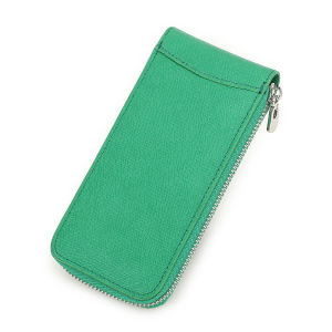 CONTACTS FAMILY Watch Storage Roll Box Case Single Slot Watch Display Boxes Saffiano Leather Single Watch Collection Box Organizer