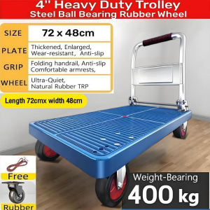 Foldable Trolley Rack Trolley Cart Heavy Duty Trolley With Wheels Folding Platform Trolley