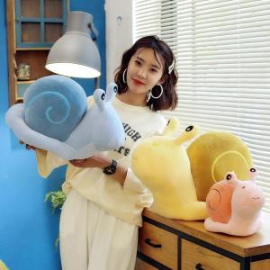 【Ready Stock】20/38/50/65cm Cartoon Snails Plush Toys Lovely Animal Pillow Stuffed Soft Kawaii Snail Dolls Sofa Cushion Cute Birthday Gift for Girls