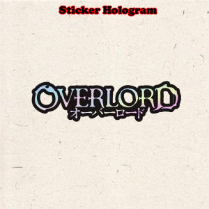 Stiker Hologram anime Overlord ukuran 8 cm