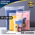 [17x25cm]10 pcs Ziplock Bag Potrait | Ziplock Bag Frosted | Zipper Bag Storage | Ziplock Packaging I Reselable Ziplock Bag. 