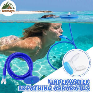Termaya Anti Choke Floating Surface Snorkel Tube Portable Diving Respirator For Swimming Stream Snorkeling Training