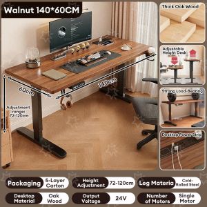 Electric Standing Desk Automatic Adjustable Height Computer Table Smart Lifting Ergonomic Gaming/Office/Study Table Desk