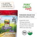 Pure Green Beras Organik 1kg - Cokelat. 