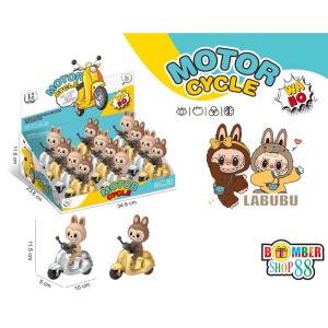 Mainan Anak Labubu Kendaraan Transportasi Lalabu Doll ATV Motor Pesawat Race Car Aircraft Boneka