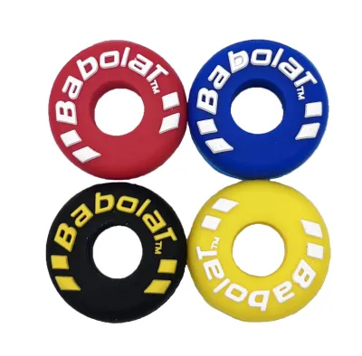 5pcs Tennis Racket Dampener Tire Shape Durable Shock Absorber Soft Light Weight Easy to Install for Tennis Players