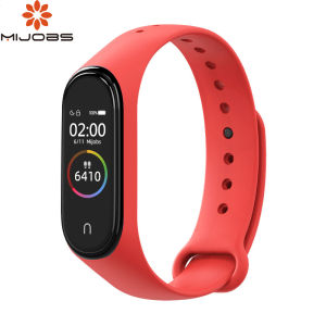 Dây Đeo MIJOBS Mi Band 4 Vòng Đeo Tay Thể Thao Silicon Cho Mi Band 4 Mi Band 3 Dành Cho Dây Đeo Thông Minh Xiaomi