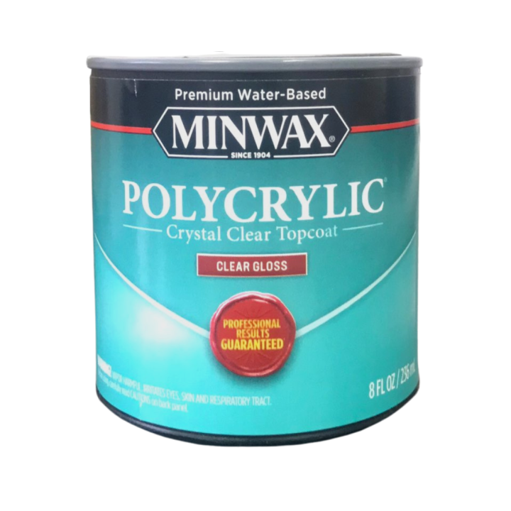 Minwax Premium Water Based Polycrylic Crystal Clear Top Coat