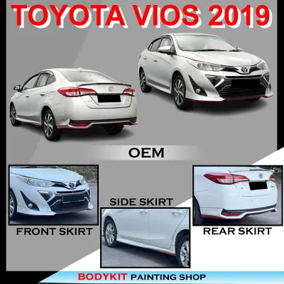 TOYOTA VIOS NCP151 2019+ OEM STYLE FULLSET SKIRTING BODYKIT(FRONT SKIRT SIDE SKIRT REAR SKIRT)-MATERIAL PU GETAH/ABS