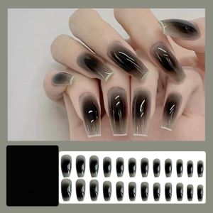 Fingernail 24pcs - French Style DIY Manicure Nail Art / Fake Nail / Kuku palsu / 美甲指甲贴片可拆卸ins