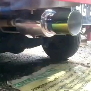 (COD) knalpot mobil hks gronel biru terlaris
