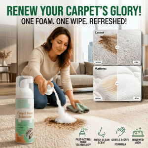 Three-Second No-Wash Carpet Foam Cleaner Remove Stubborn Stains Heavy Duty Dry Water-Free Cloth Carpet Detergent