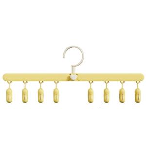 ตัวหนีบผึ่งแห้งใส่ผ้าประหยัดพื้นที่ได้สำหรับใช้ในบ้านและในการจัดระเบียบเสื้อผ้าสามารถพับเก็บได้