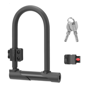 Rustproof Secure Lock Bike Accessories Heavy Duty Bike Lock for Road Mountain Bike Anti Theft Bike U Lock with Key