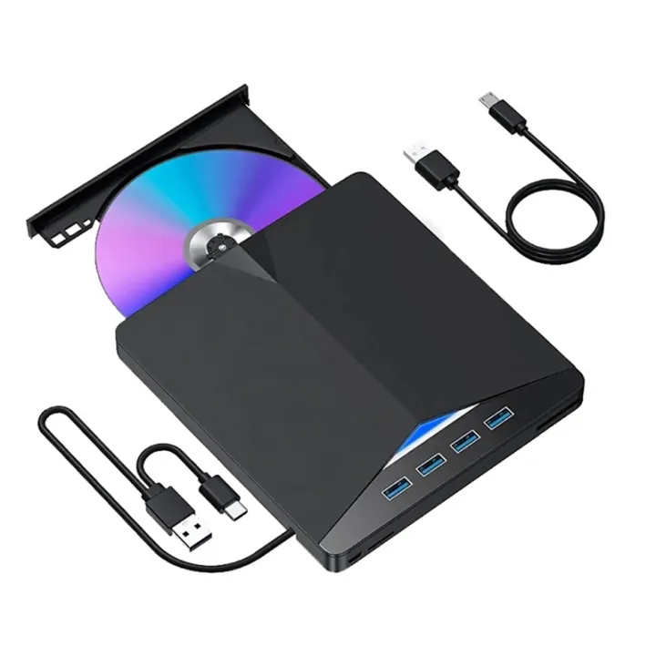 【LR1W】 USB 3.0 Type-C External DVD RW CD Drive Burner Reader Player ...