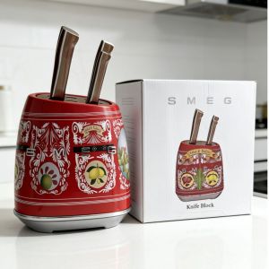 SMEG Sicily Knife 7-piece knife set Cleaver Pisau Dapur Pisau Potong Fruit Knife Chopping Knife set pemegang pisau kayu