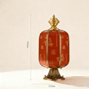 Đèn Lồng Đỏ Trang Trí Trụ Cổng Sân Vườn Phong Cách Trung Hoa