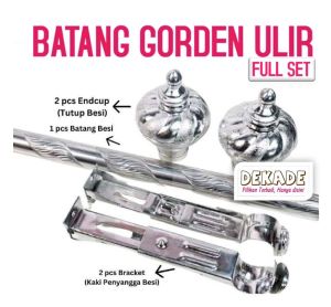 Batang Gorden Ulir Mewah Fullset