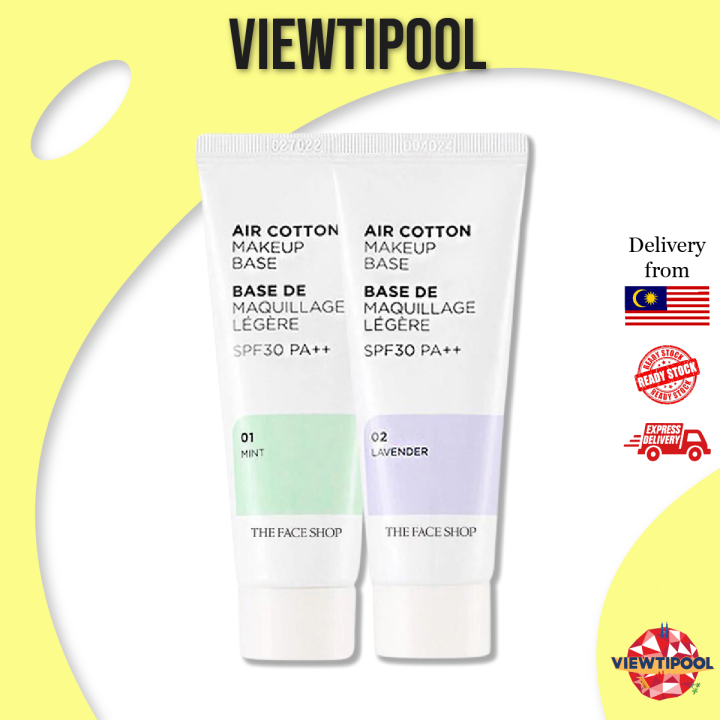 The Face Shop Air Cotton Makeup Base 2Type Lazada