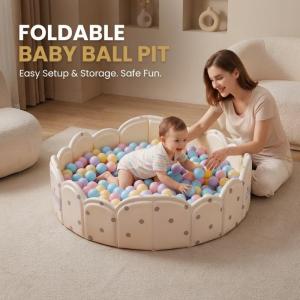 Kids Ball Pit 120*35cm Baby Ocean Ball Pool Children Folding Game Ball Pool Swimming Pool Tub Portable Play Yard