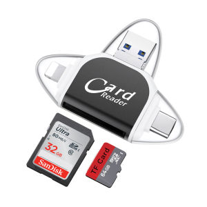 3-in-1 USB Type C / SD Card Memory Card Read dan PC Laptop Smartphone Tablet Adapter Flash Drive Card Reader Data Reader