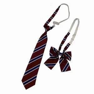 Dasi Cewe Dasi Kupu Kupu Set WomenS Solid Color Neck ​Tie Kecil Dasi Korean Dasi Wanita Seragam Sekolah