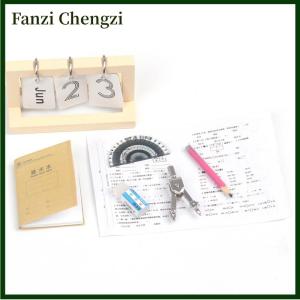 Fanzi 1:12 Scale Miniature Dollhouse Stationery Mini Simulated Metal Compass Model DIY Stationery Ornaments For Doll Accessories Toy