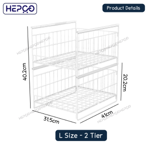 kitchen cabinet pull out basket / multi-function pull out storage rack / Under Sink kitchen storage rack