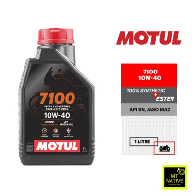 Motul 7100 10W40 10W50 15W50 4T FULLY SYNTHETIC ESTER ENGINE OIL - 1L 100% Original
