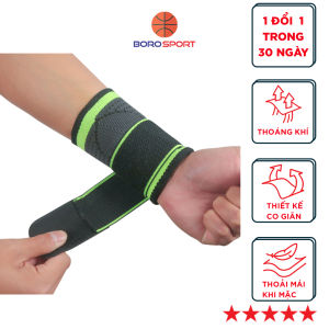 Băng Quấn Bảo Vệ Cổ Tay Chính Hãng Băng Cổ Tay Thể Thao Vải Co Giãn Thoải Mái Thoáng Khí Cleacco BQBVCT MVP Sport