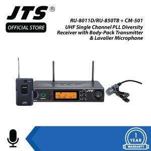 JTS RU 8011D / RU850TB + 501 Wireless Lavalier Microphone System