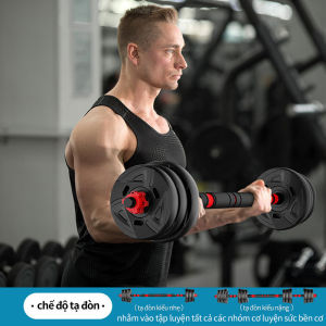 Tạ tập gym thân thiện với môi trường dành cho nam giới có thể điều chỉnh tự do trọng lượng tạ tập tại nhà đa chức năng bộ tạ 10/20/30 / 40KG chống đè bẹp và chống mài mòn