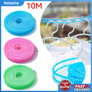 10m Windproof Non-Slip Clotheslines Portable Outdoor Travel Non-slip Washing Clothes Line Rope