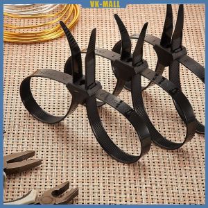 10pcs 12*700mm Plastic Police Handcuffs Nylon Cable Ties Flex Double Cuff Zip Tie