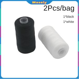 Masely 500m Sewing Thread 40/2 Type White Black Polyester Thread
