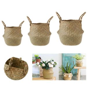 LETIGO Foldable Vegetable Basket DIY Nursery Laundry Bags Flower Basket Storage Holder Plant Pot Bag