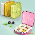 4 Slot Medicine Box Mini Storage Box Colourful Family First Aid Drug Box Organiser. 