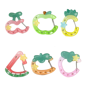 Acrylic Hollow Keychain Carabiner Clip Lightweight Sturdy Accessory Acrylic Key Holder For Bag Keys Backpack