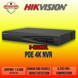 HikVision  8-channels PoE 4K NVR - DS-7608NI-Q1/8P