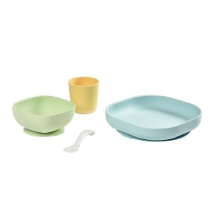 Beaba ชุดเซตรับประทานอาหารซิลิโคน Silicone Meal Set (4pcs)
