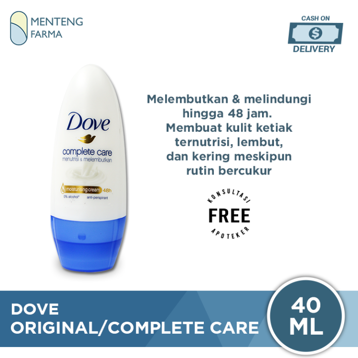 Dove Deodorant Roll On Original 40 ML - Menutrisi dan Melembutkan Kulit Ketiak